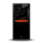 mothafucka back phone cover | glass case for samsung galaxy s25 ultra