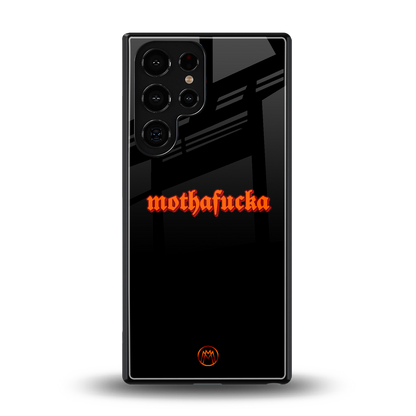 mothafucka back phone cover | glass case for samsung galaxy s25 ultra
