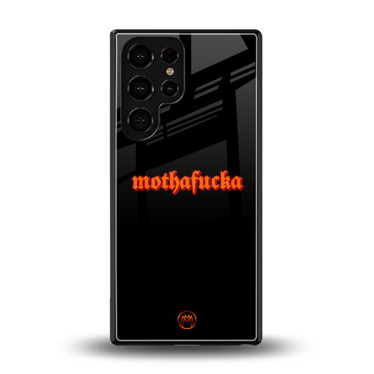mothafucka back phone cover | glass case for samsung galaxy s25 ultra