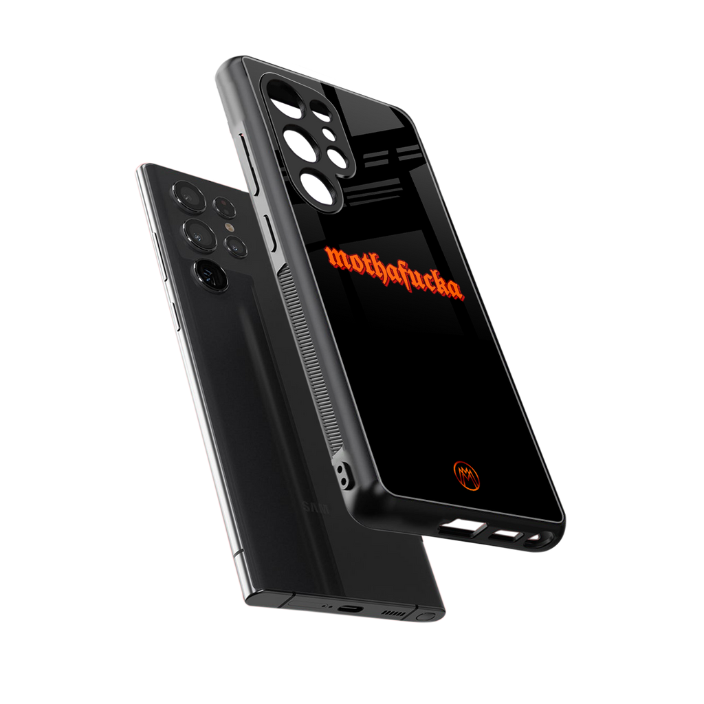 mothafucka back phone cover | glass case for samsung galaxy s25 ultra