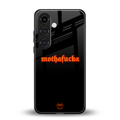 mothafucka back phone cover | glass case for samsung galaxy s24 fe