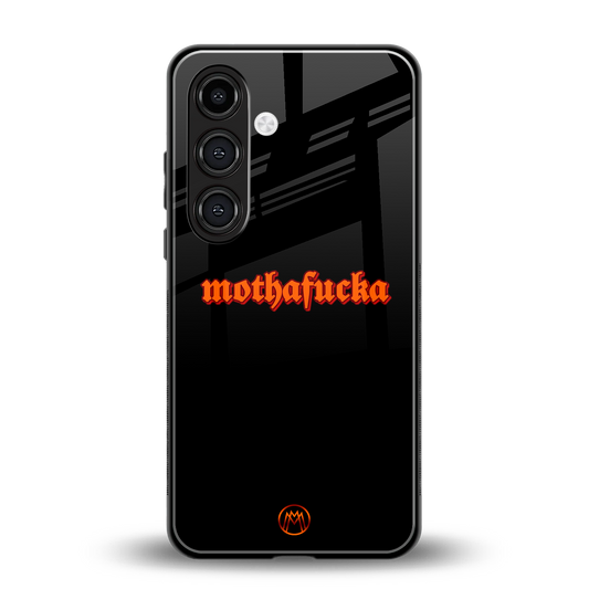 mothafucka back phone cover | glass case for samsung galaxy s24 fe