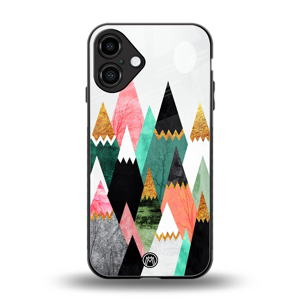 mountains are calling back phone cover | glass case for iphone 16 plus
