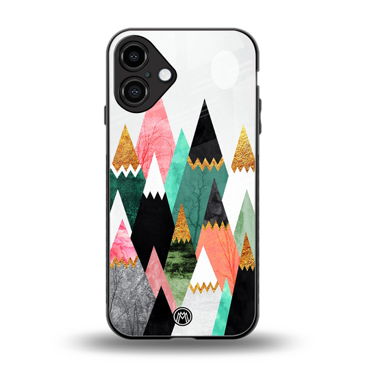mountains are calling back phone cover | glass case for iphone 16 plus