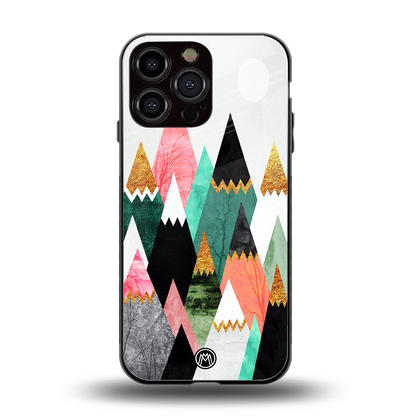 mountains are calling back phone cover | glass case for iphone 16 pro max