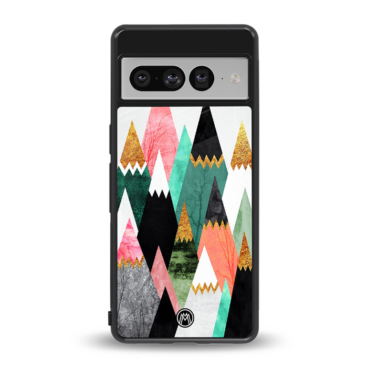mountains are calling back phone cover | glass case for google pixel 7 pro