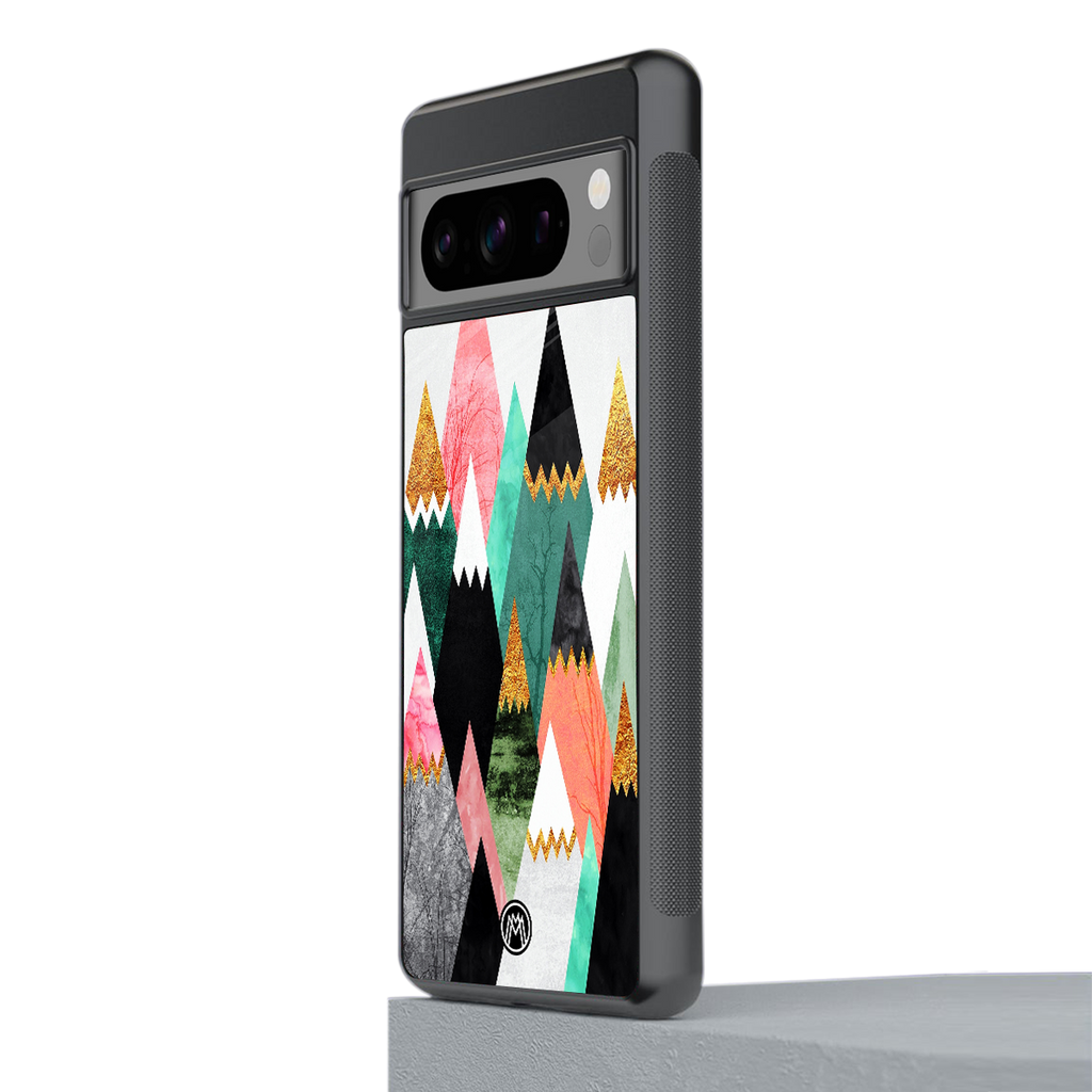 mountains are calling back phone cover | glass case for google pixel 8 pro