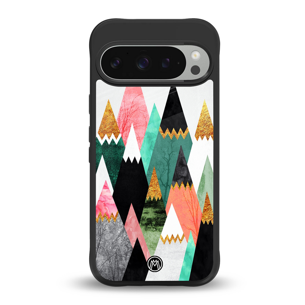 mountains are calling back phone cover | glass case for google pixel 9 pro