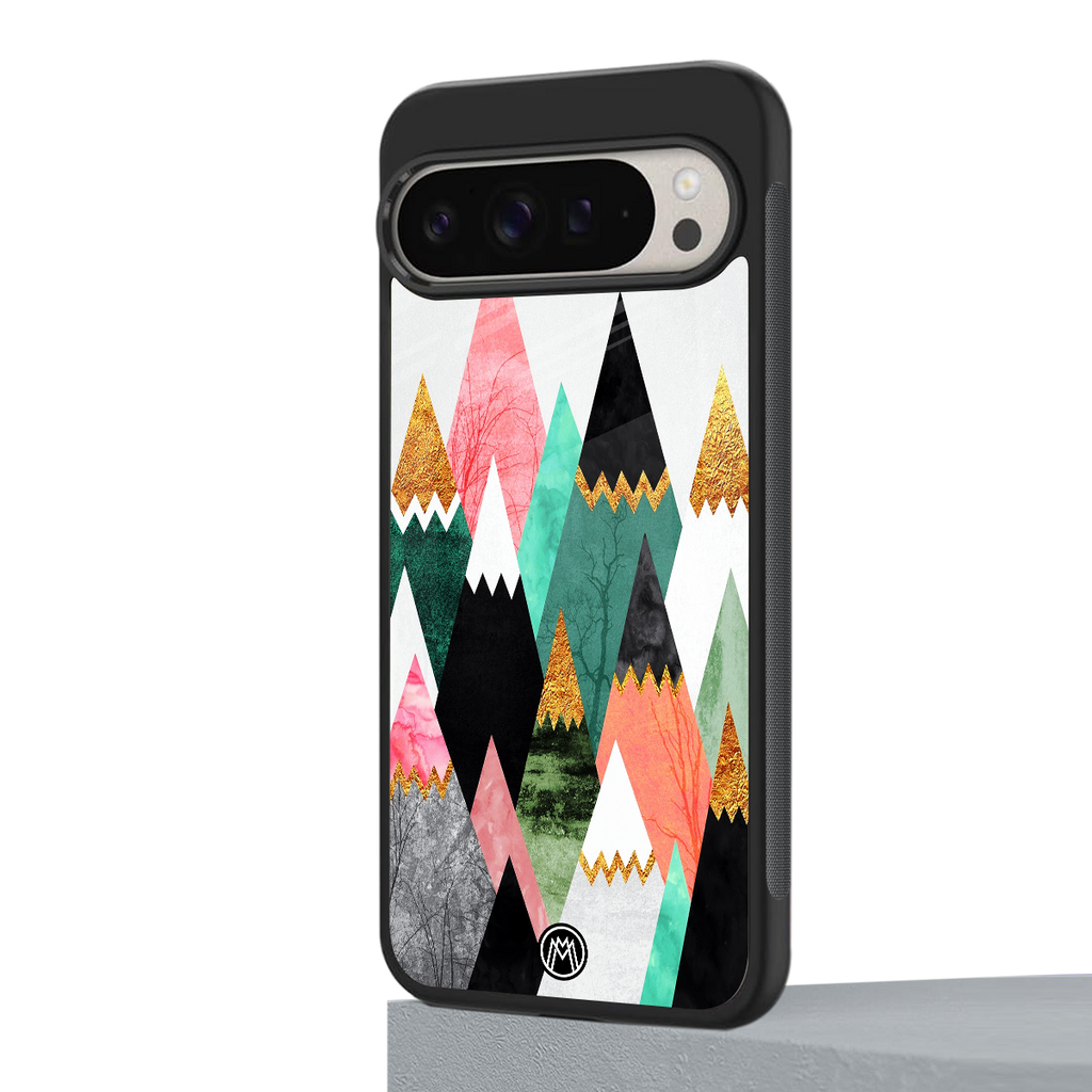 mountains are calling back phone cover | glass case for google pixel 9 pro
