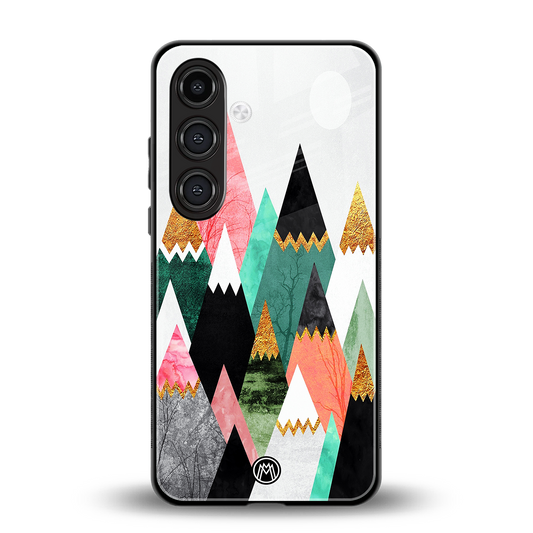 mountains are calling back phone cover | glass case for samsung galaxy s24 fe