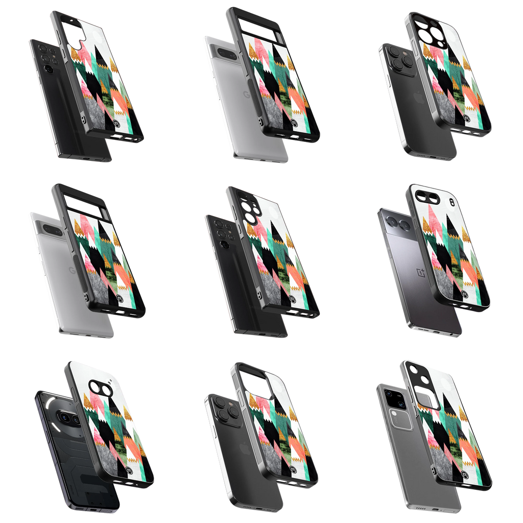 Durable Glass Back Mobile Case for iPhone, Samsung, OnePlus, Google Pixel, Redmi, Vivo, Oppo