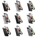 Durable Glass Back Mobile Case for iPhone, Samsung, OnePlus, Google Pixel, Redmi, Vivo, Oppo