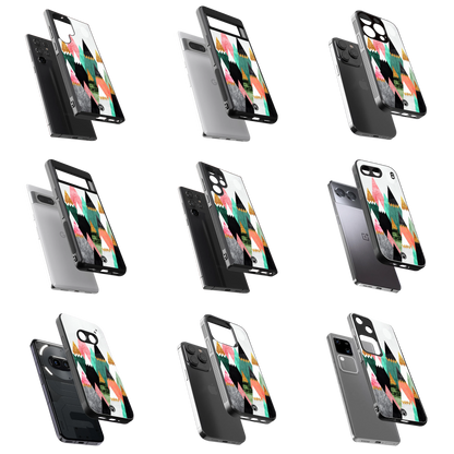 Durable Glass Back Mobile Case for iPhone, Samsung, OnePlus, Google Pixel, Redmi, Vivo, Oppo