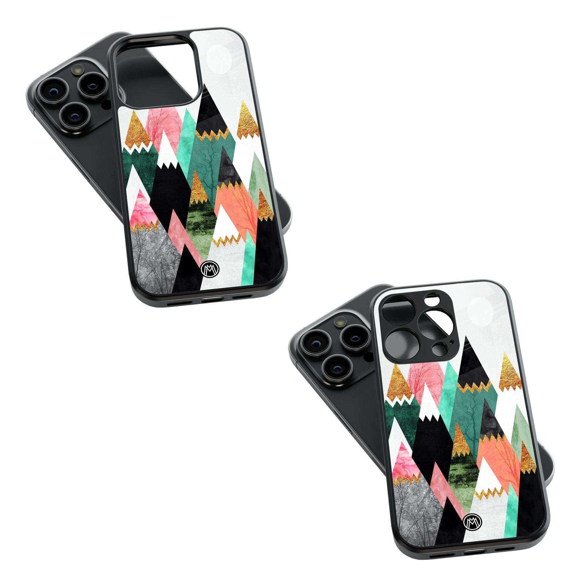 Trendy Glass Back Mobile Case for iPhone, Samsung, Redmi, OnePlus, Google Pixel, Motorola
