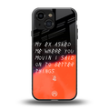moving on back phone cover | glass case for iphone 13 mini