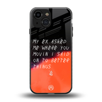 moving on back phone cover | glass case for iphone 13 mini