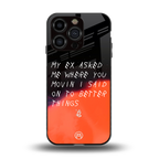 moving on back phone cover | glass case for iphone 13 pro