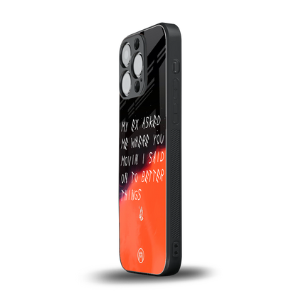 moving on back phone cover | glass case for iphone 13 pro
