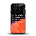 moving on back phone cover | glass case for iphone 13