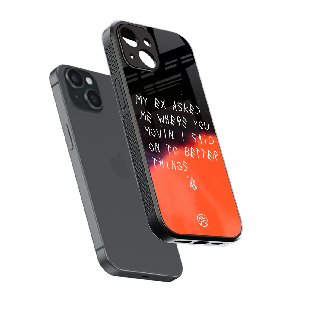 moving on back phone cover | glass case for iphone 13