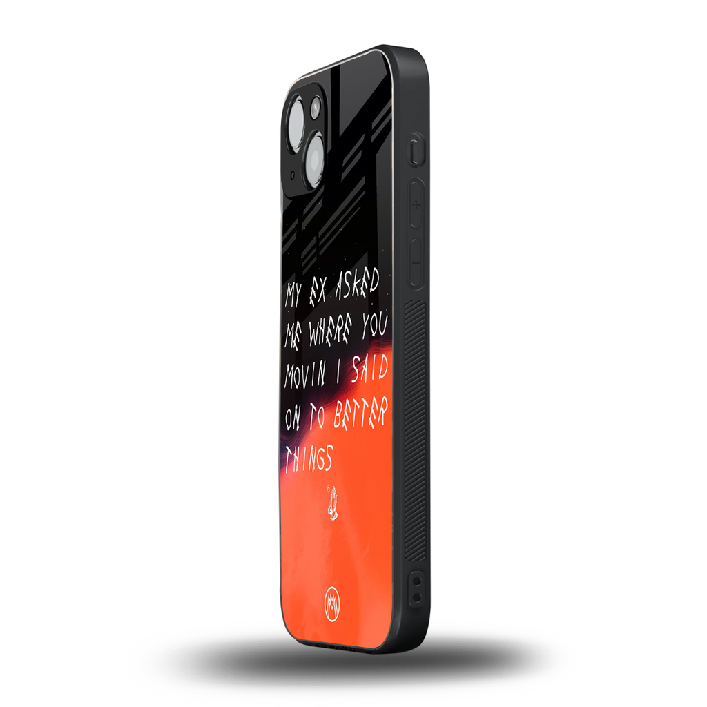 moving on back phone cover | glass case for iphone 13