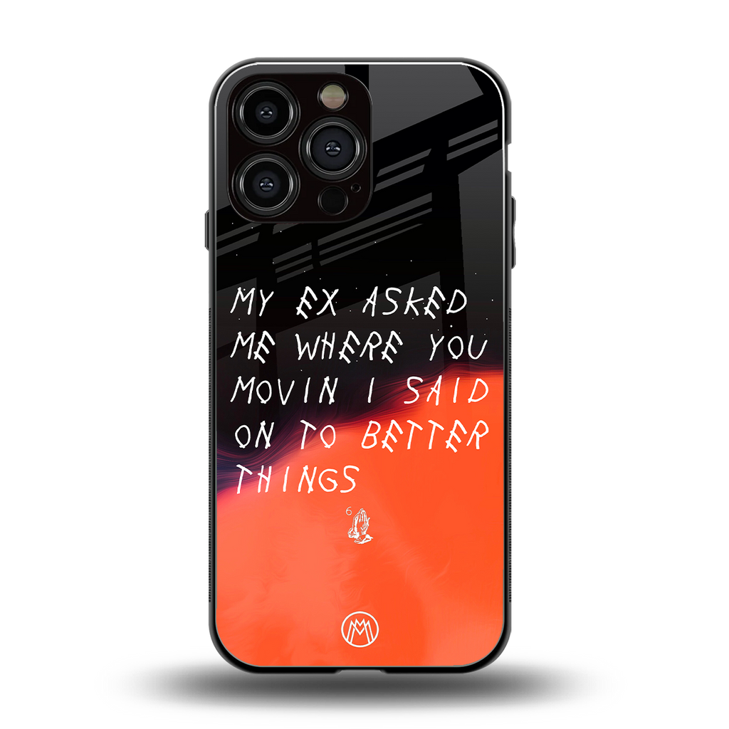 moving on back phone cover | glass case for iphone 15 pro max