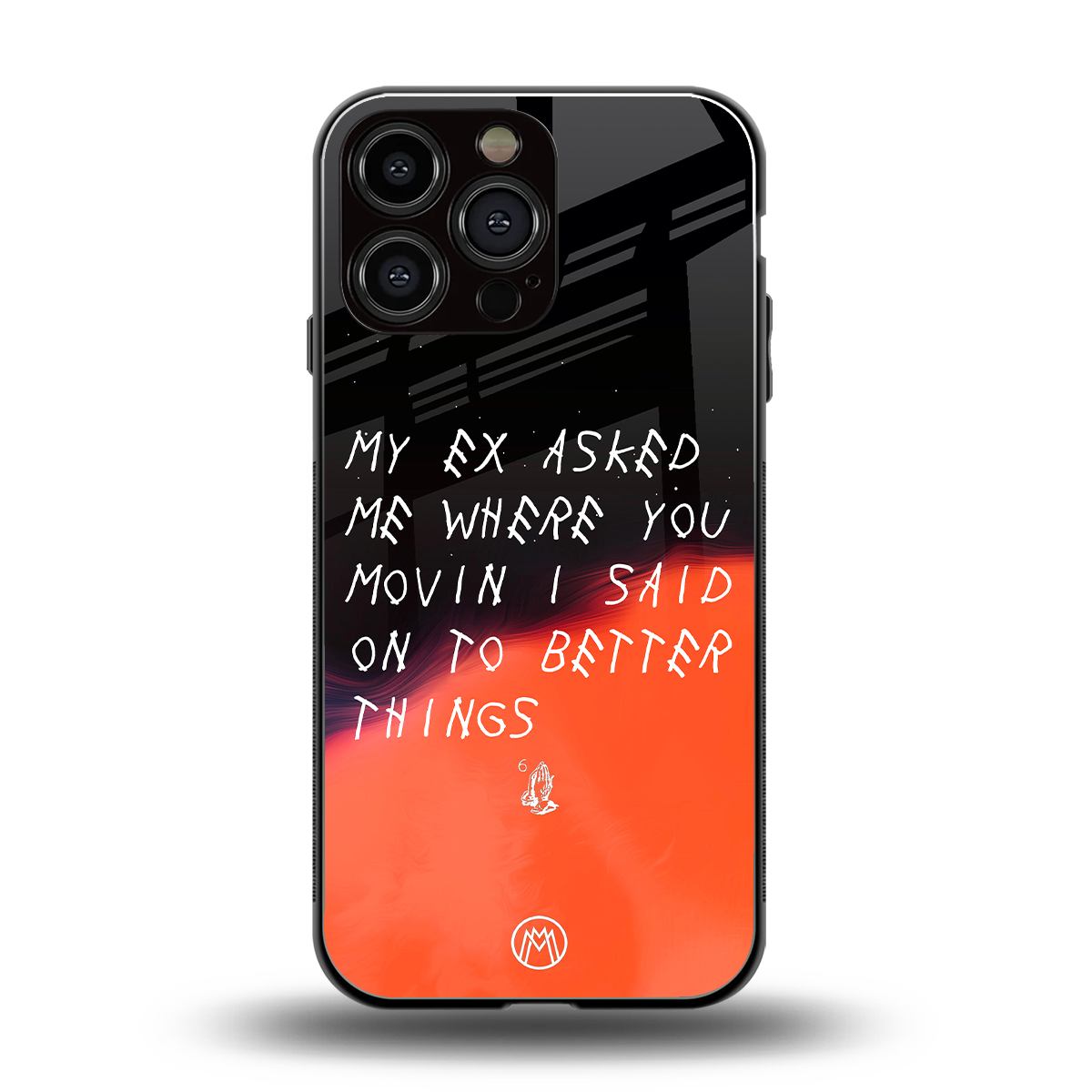 moving on back phone cover | glass case for iphone 14 pro max