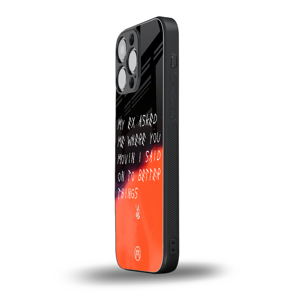 moving on back phone cover | glass case for iphone 15 pro max