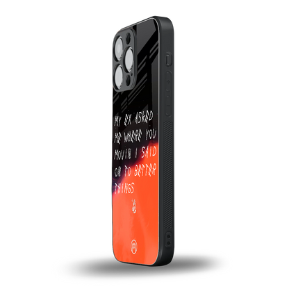 moving on back phone cover | glass case for iphone 14 pro max