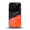 moving on back phone cover | glass case for iphone 14 pro