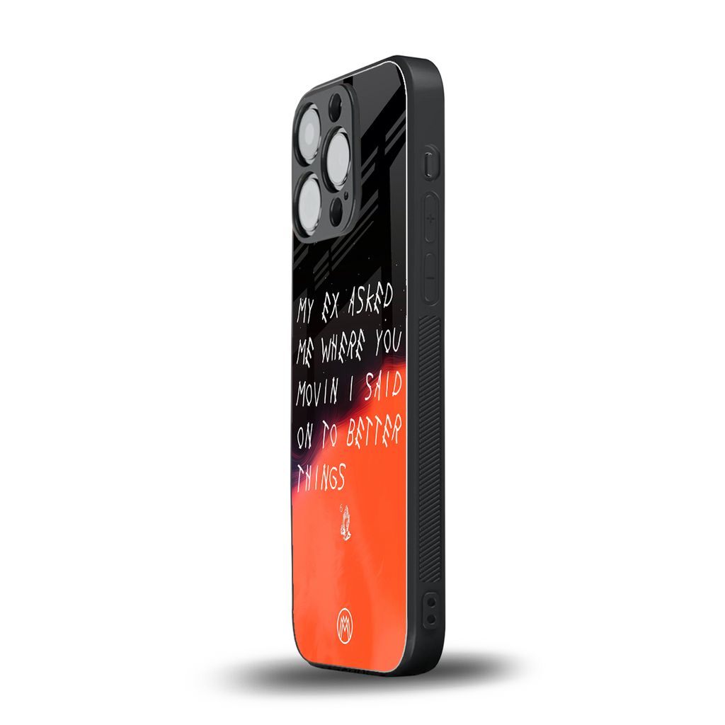 moving on back phone cover | glass case for iphone 15 pro