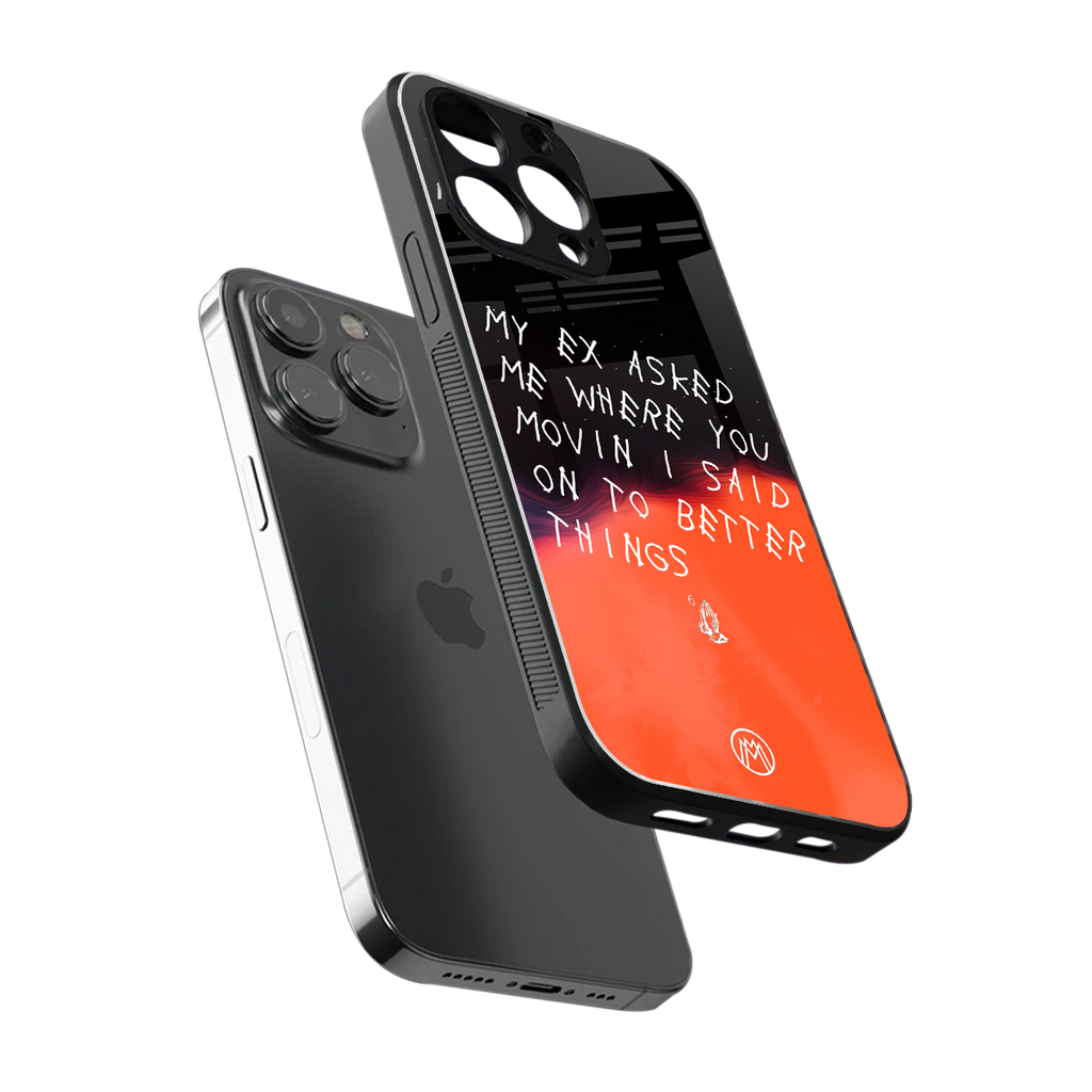 moving on back phone cover | glass case for iphone 15 pro