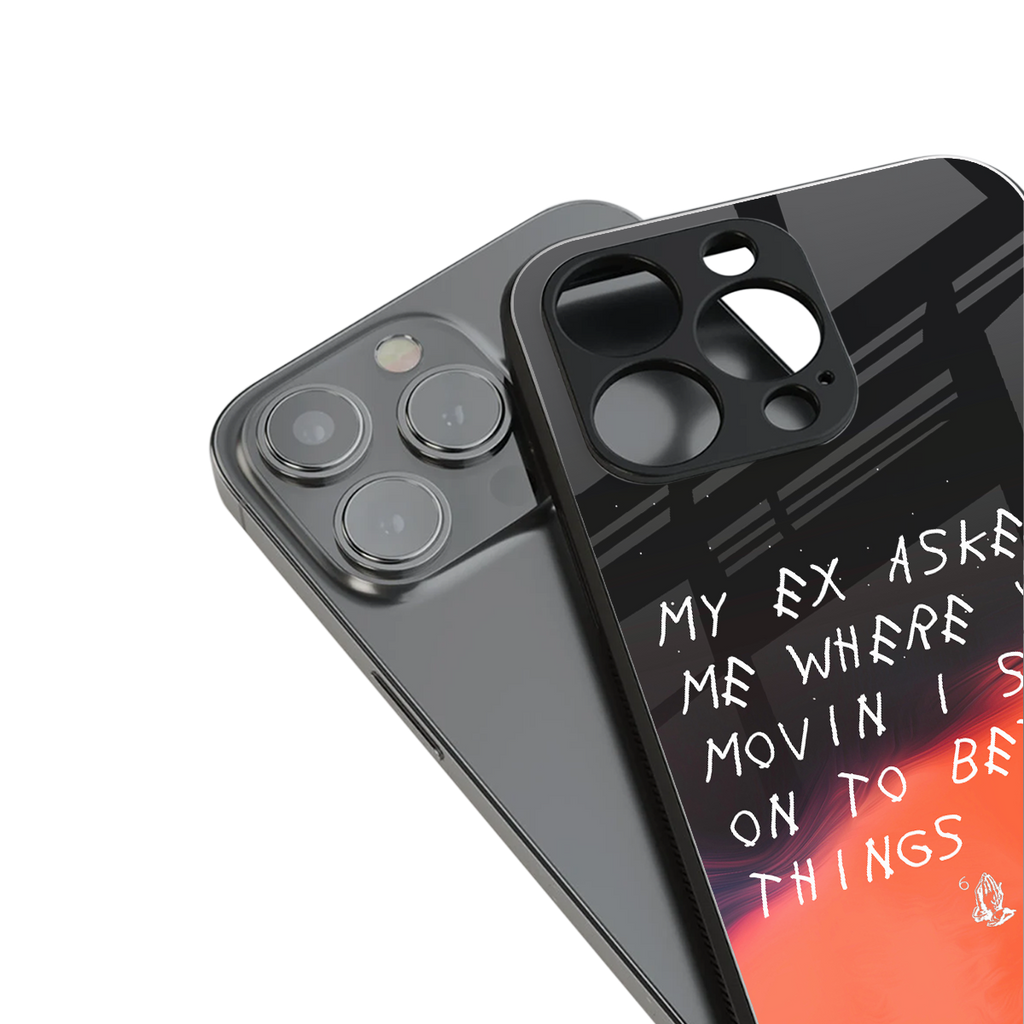 moving on back phone cover | glass case for iphone 15 pro
