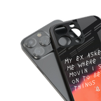 moving on back phone cover | glass case for iphone 15 pro max