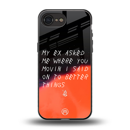 moving on back phone cover | glass case for iphone 16e