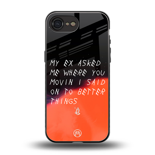 moving on back phone cover | glass case for iphone 16e