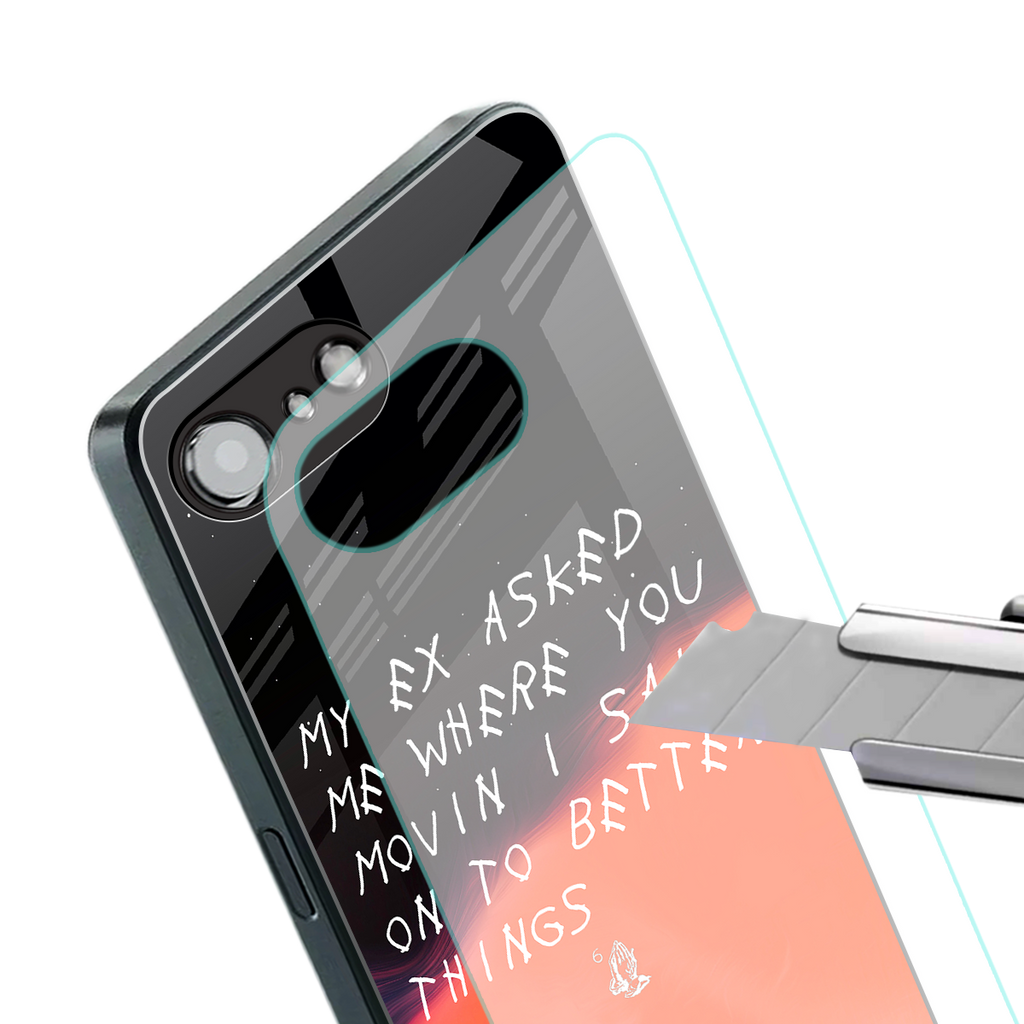 moving on back phone cover | glass case for iphone 16e