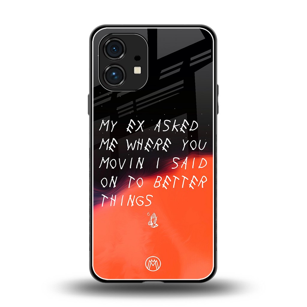 moving on back phone cover | glass case for nothing phone 1