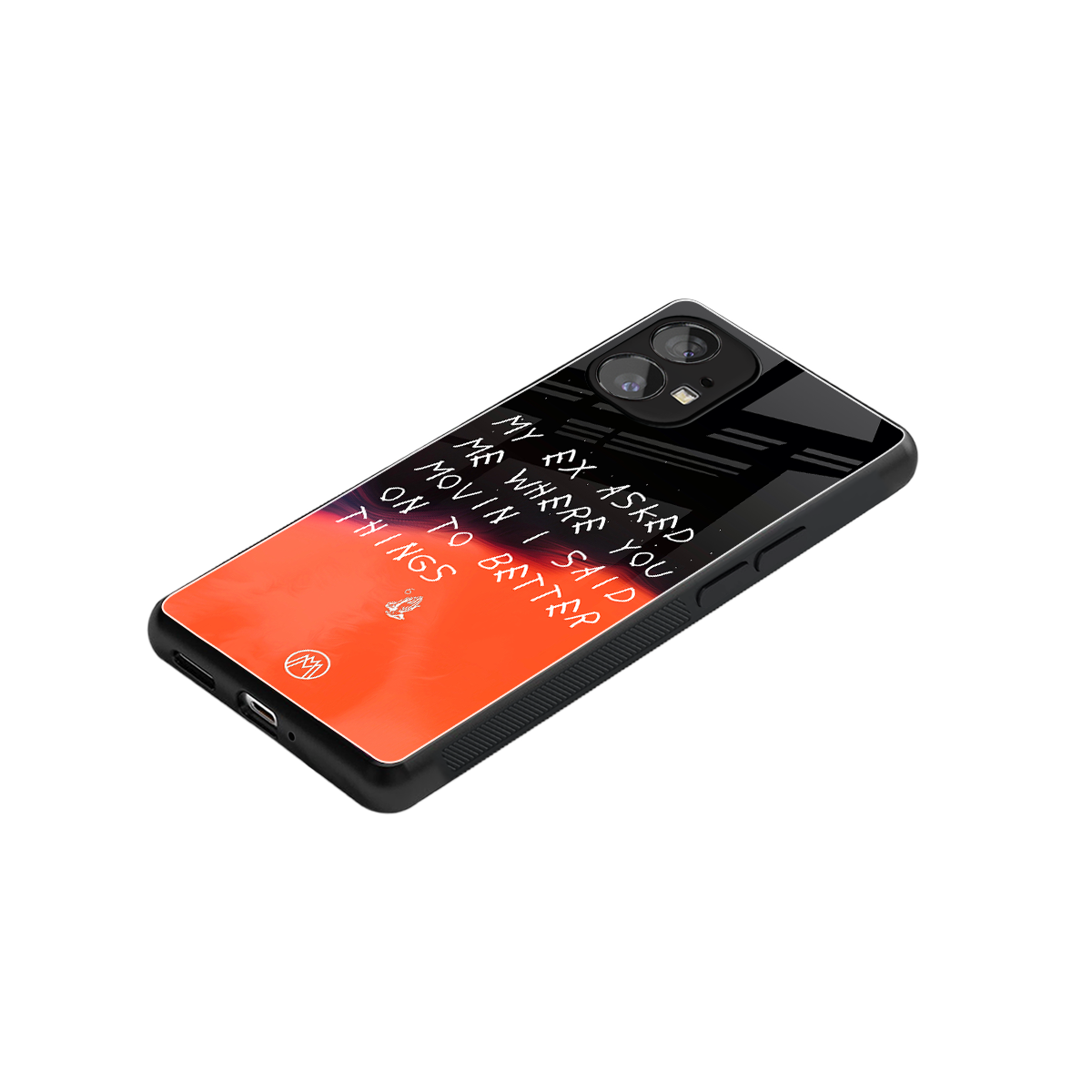 moving on back phone cover | glass case for nothing phone 1