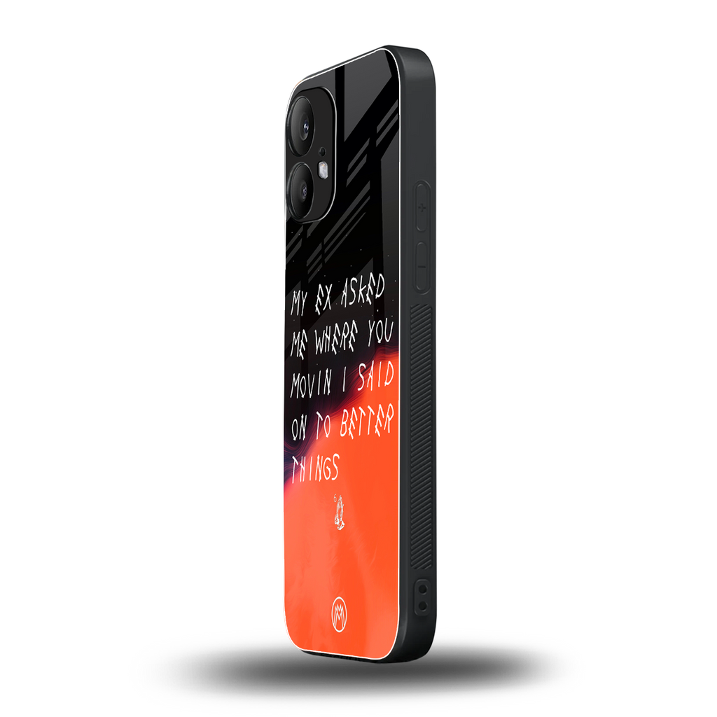 moving on back phone cover | glass case for nothing phone 2