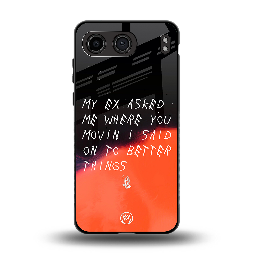 moving on back phone cover | glass case for oneplus nord 4