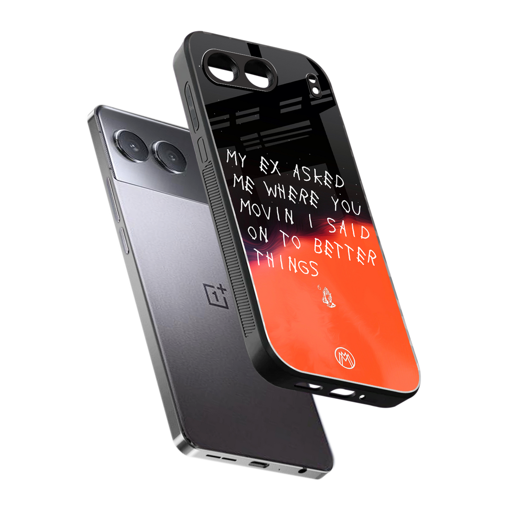 moving on back phone cover | glass case for oneplus nord 4