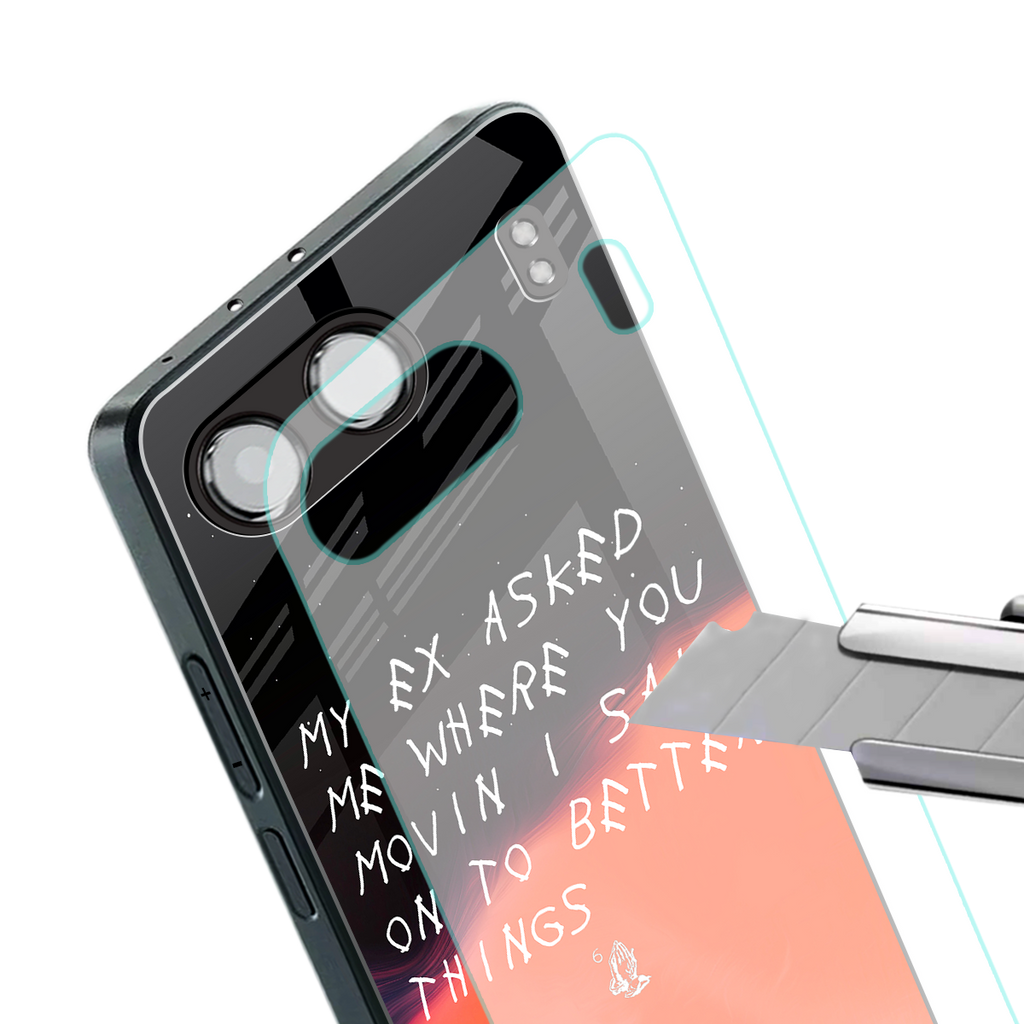 moving on back phone cover | glass case for oneplus nord 4