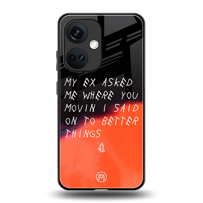 moving on back phone cover | glass case for oneplus nord ce 3