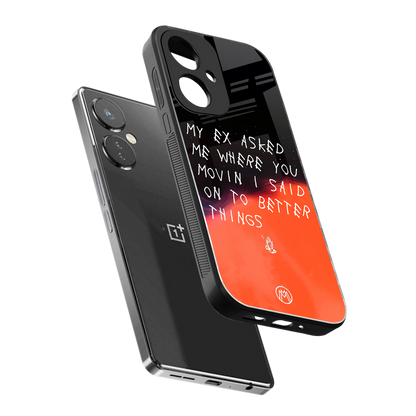 moving on back phone cover | glass case for oneplus nord ce 3
