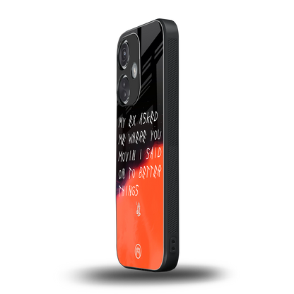 moving on back phone cover | glass case for oneplus nord ce 3