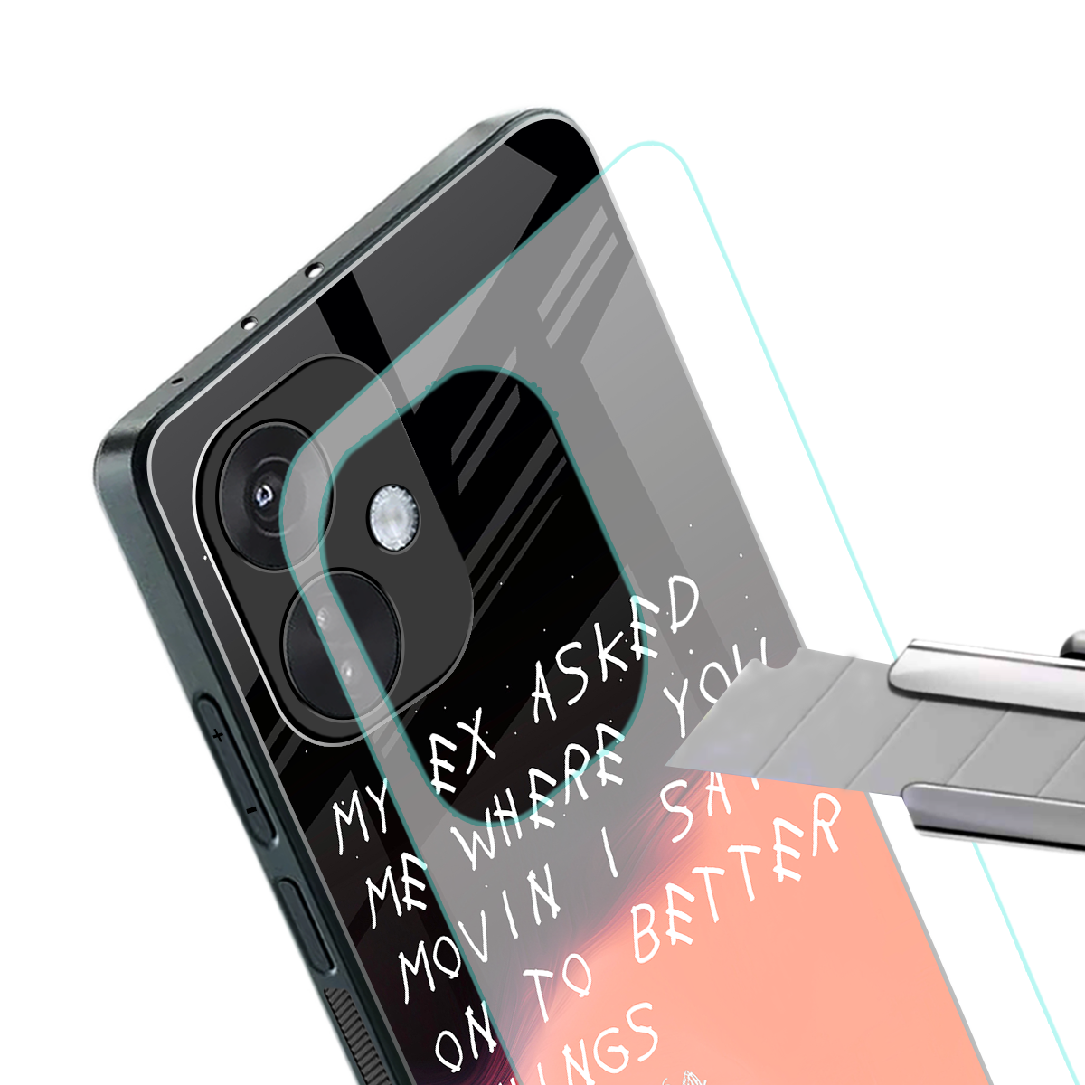 moving on back phone cover | glass case for oneplus nord ce 3