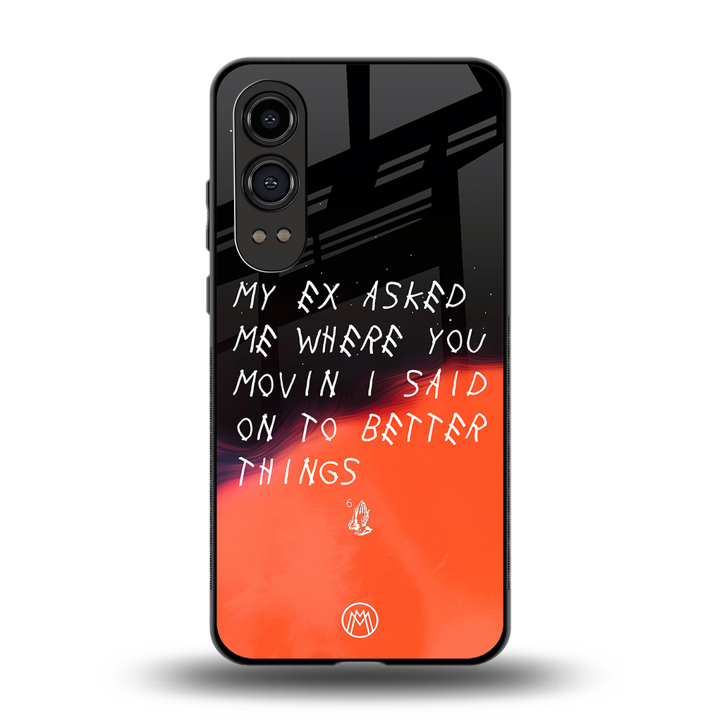 moving on back phone cover | glass case for oneplus nord ce 4 lite