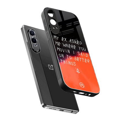 moving on back phone cover | glass case for oneplus nord ce 4 lite
