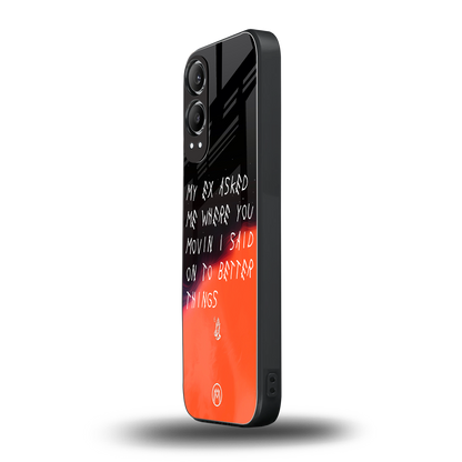 moving on back phone cover | glass case for oneplus nord ce 4 lite